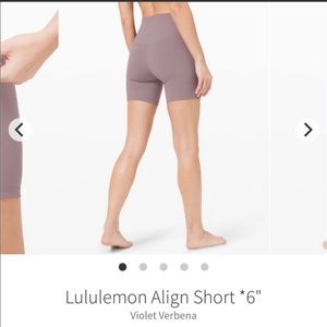 Lululemon Align Shorts 6”